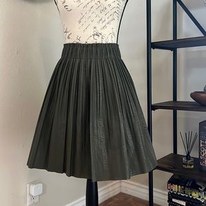 Anthropologie Faux Leather Skirt